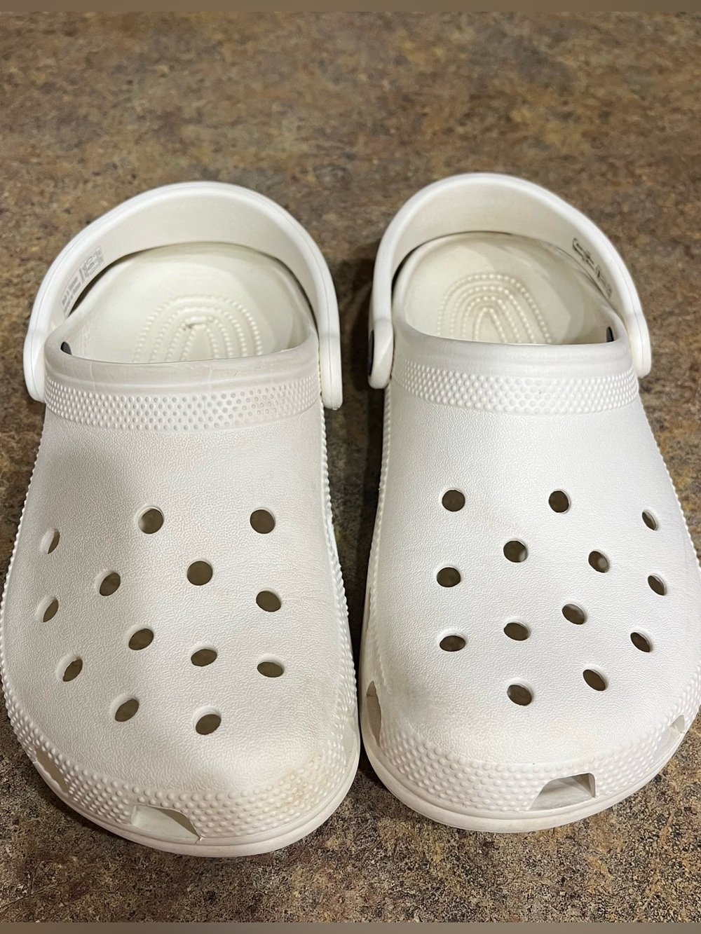 Crocs Classic Clog White Unisex Women's 6 Men's 4 Comfort Slip On Shoes